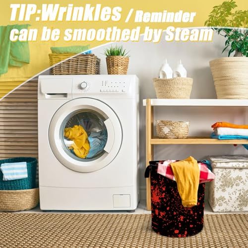 Blood Splattered Fun Practical Kids Laundry Basket Collapseable Durable Storage Hamper
