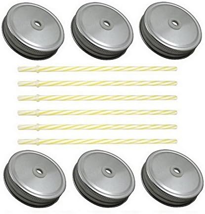 Mason Jar Lid Set with Straw