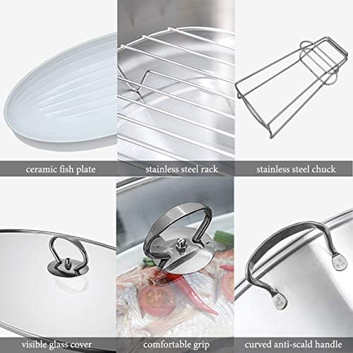 Eglaf 8Qt Stainless Steel Fish Steamer