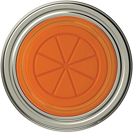 Jarware Orange JellyLid Set for Mason Jars Durable BPA Free