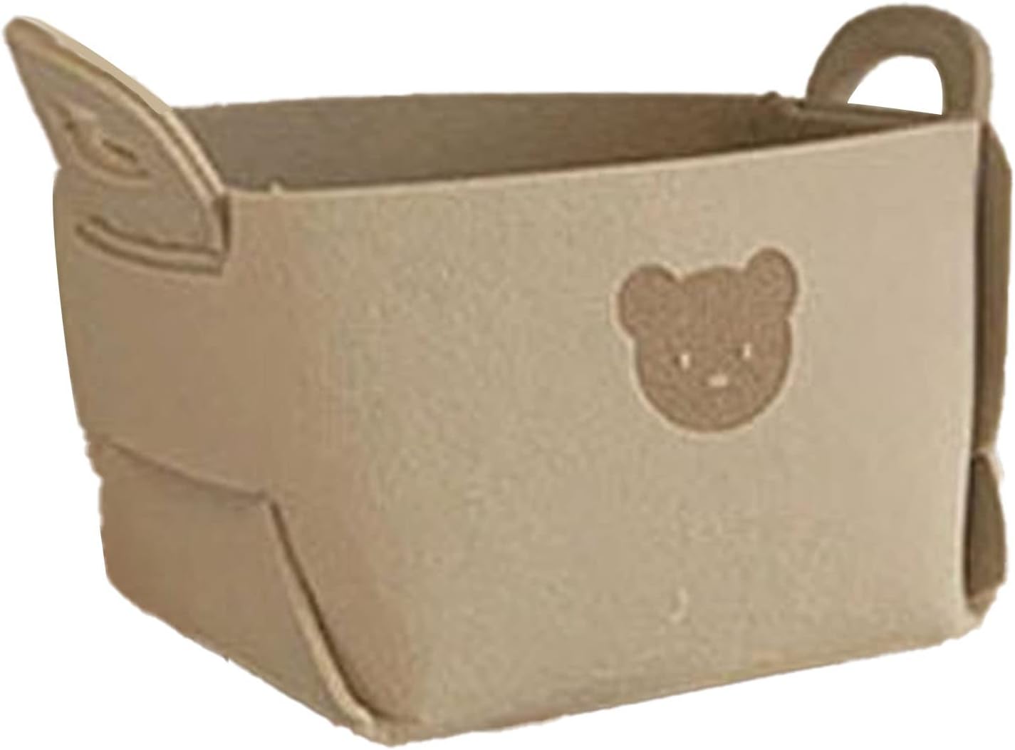 Felt Bear Storage Basket for Home