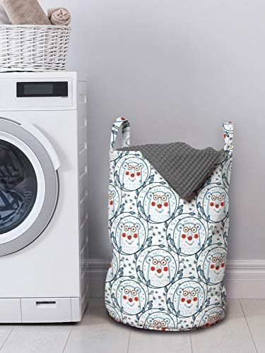 Ambesonne Christmas Bear Laundry Hamper