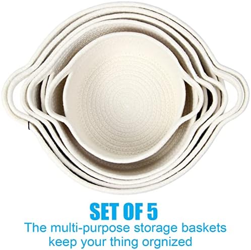 5-Piece Storage Basket Set for Laundry