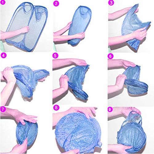 Effortlessly Foldable laundry basket for home travel use