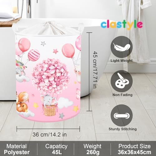 Clastyle Pink Balloon Animal Storage Basket