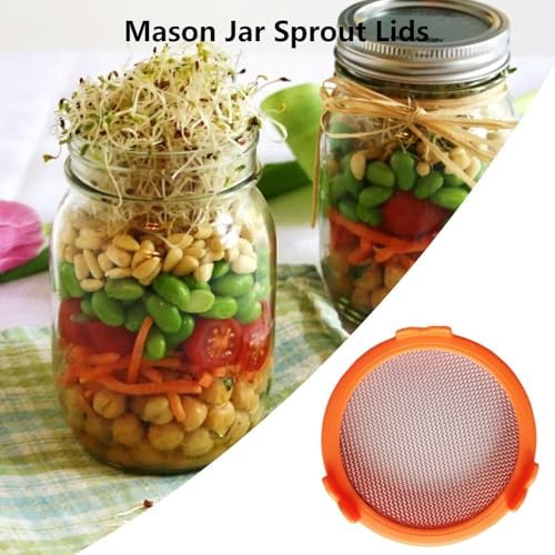 Sprouting Jar Strainer Lid - Easy Bean Sprout and Microgreen Growing