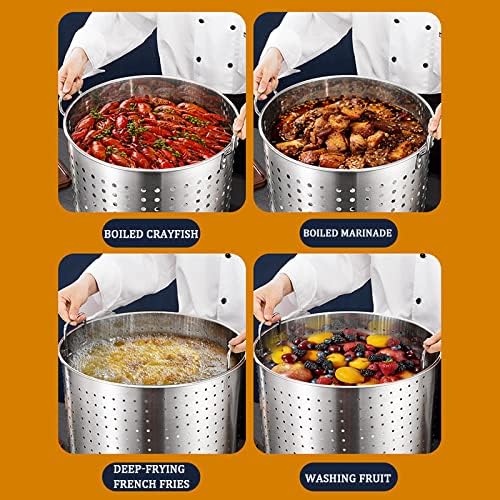 Stainless Steel Seafood Steamer Pot for BoilTamalate or Fry