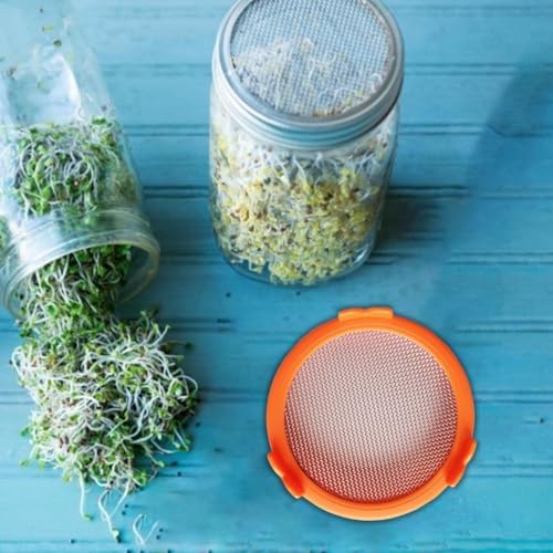 Sprouting Jar Strainer Lid - Easy Bean Sprout and Microgreen Growing