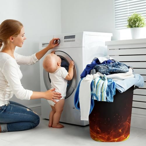 Meiko Flames Blazing Laundry Hamper