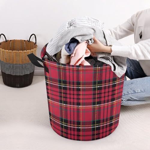 MEIKKO Christmas Plaid Storage Hamper