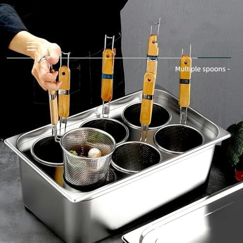AttreX 4 Holes Square Pot with Colander
