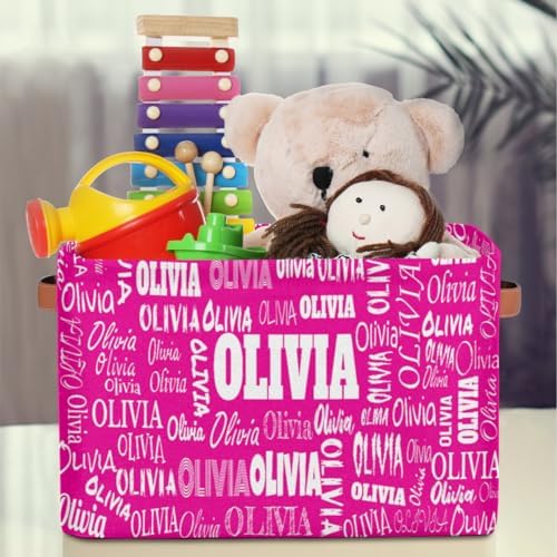 Personalized Foldable Storage Basket with Name