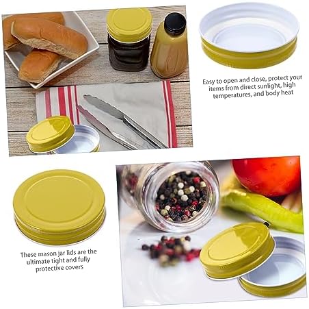 24-Piece Mason Jar Lids - Heat-Resistant Protective