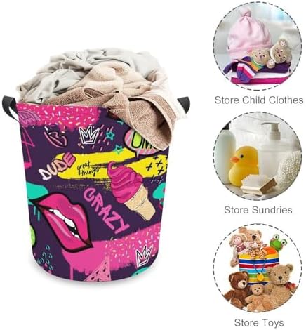 Cool Lips Ice Cream Laundry Hamper - Easy Storage Solution