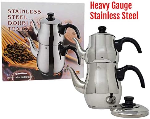 LavoHome Turkish Double Tea Kettle 11L