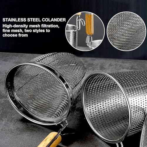 Stainless Steel Pasta Pot Set 6 Holes for Noodle Vegetables