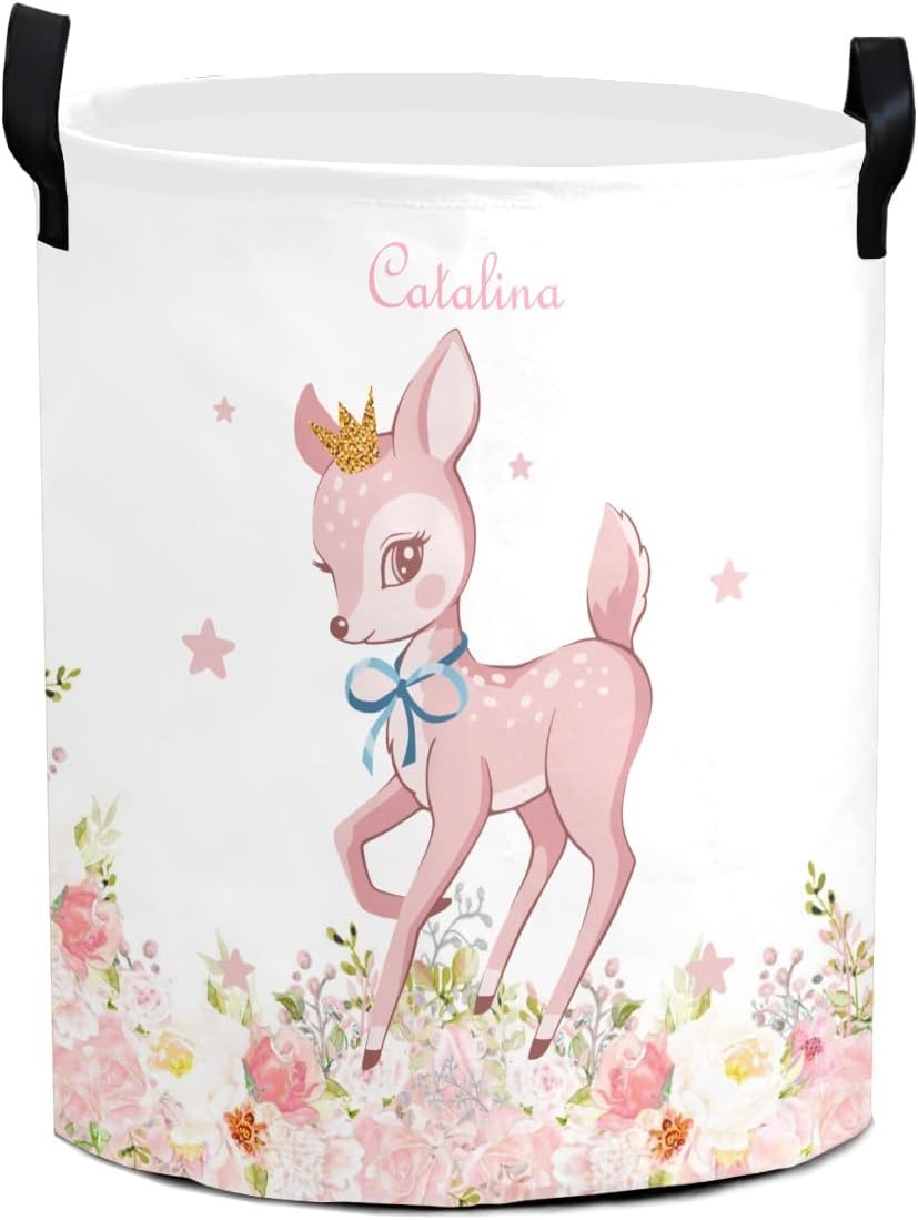 Joyestore Pink Bambi Custom Storage Basket