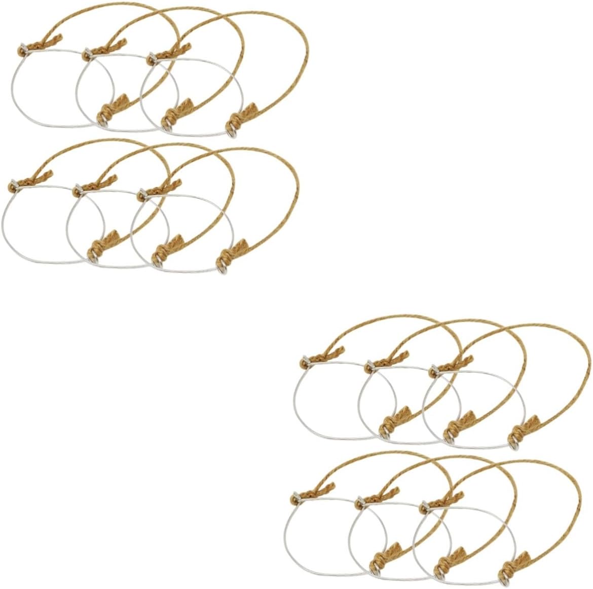 STOBAZA 6-Piece Mason Jar Hangers Aluminum Rugged Durable