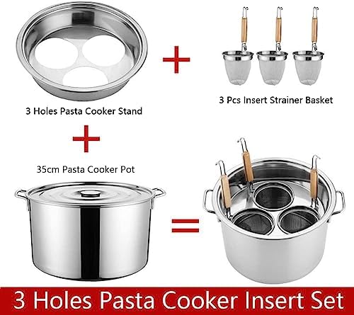 UNbitStainless Steel Pasta Pot Set