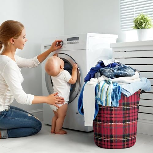 MEIKKO Christmas Plaid Storage Hamper