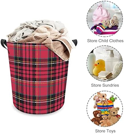 MEIKKO Christmas Plaid Storage Hamper