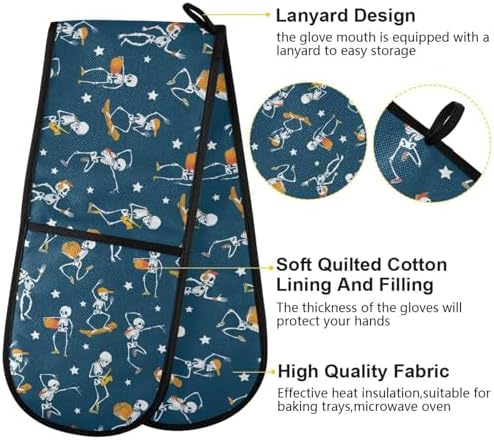 Double Oven Mitt Set for Kitchenabinet Use