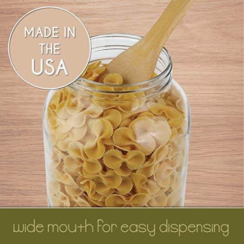 Sturdy Glass Jar with Lid for Fermenting Canning and Preservation - 1 Gallon
