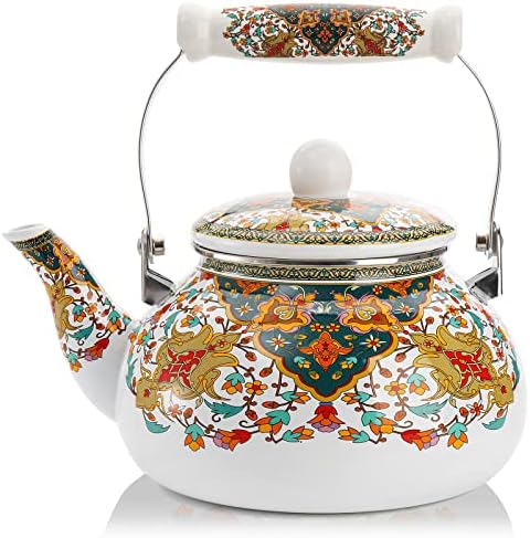 Lyellfe 26 Quart Enamel Tea Kettle