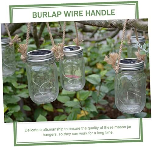 STOBAZA 6-Piece Mason Jar Hangers Aluminum Rugged Durable