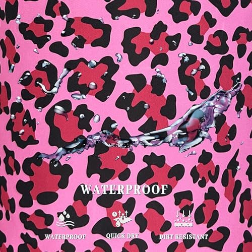 Pink Leopard Print Laundry Hamper