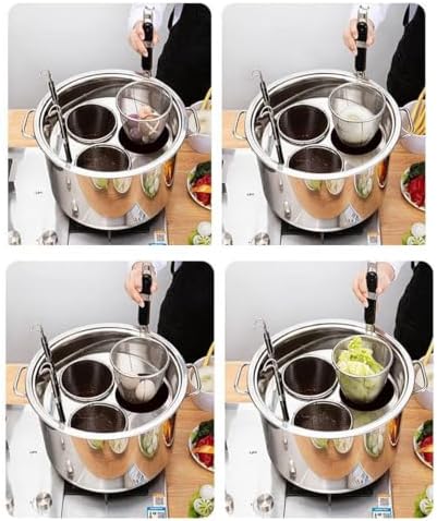 Pasta Cooker with 3 Strainer Baskets Set