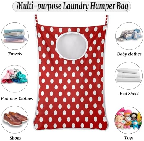 Ioracida Hanging Laundry Hamper White