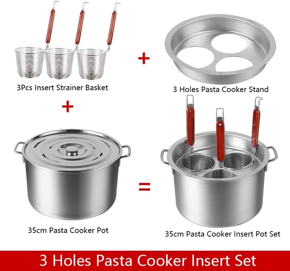 Rotund investigators pasta pot set
