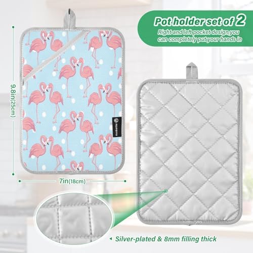 Pink Flamingo Heat-Resistant 2-Pack