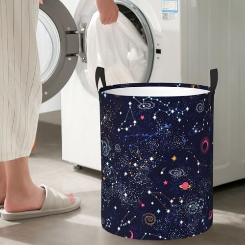 Sturdy Waterproof Laundry Basket for Bathroom Kitchen Dorm Storage