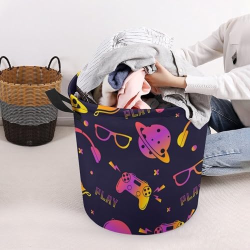 Seamless Play Pattern Laundry Hamper