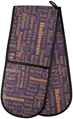 Halloween Heat-Resistant Oven Mitts for Kitchen Proclivity