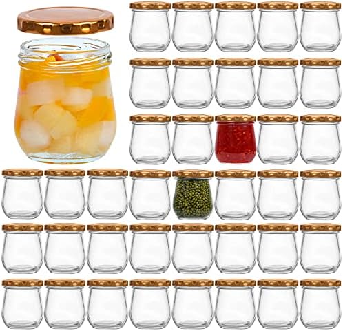 VERONES 40 Pack 6 oz Mason Jars with Lids