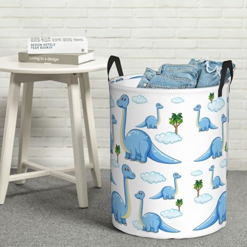 AFHYZY Dinosaur Laundry Hamper Folding Storage Basket with HandlesReusableWeatherproof for Bedroom