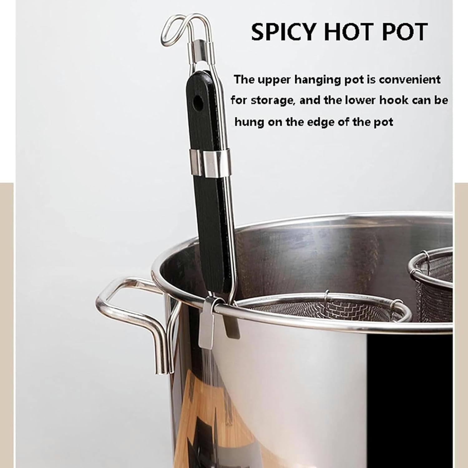 Wzglod Stainless Steel Soup Pan Set with Divider and Colander Strainer
