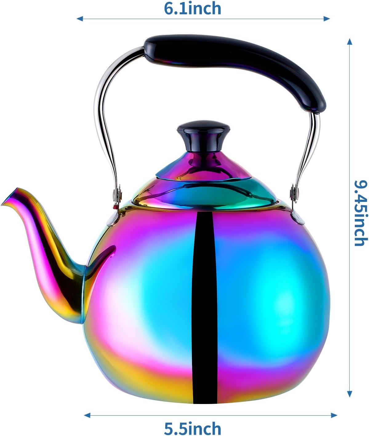 Appetizing whistle durable steel perfect tea kettle