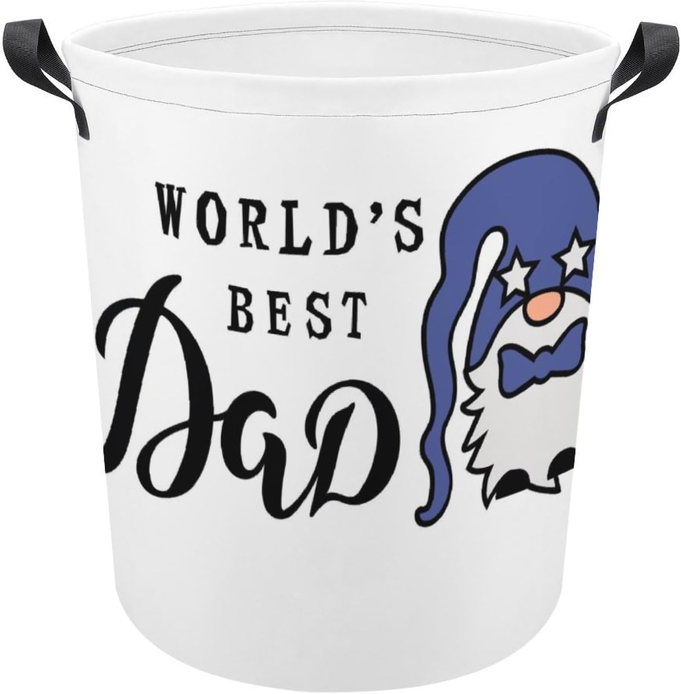 Worlds Best Dad Laundry Hamper with Handles