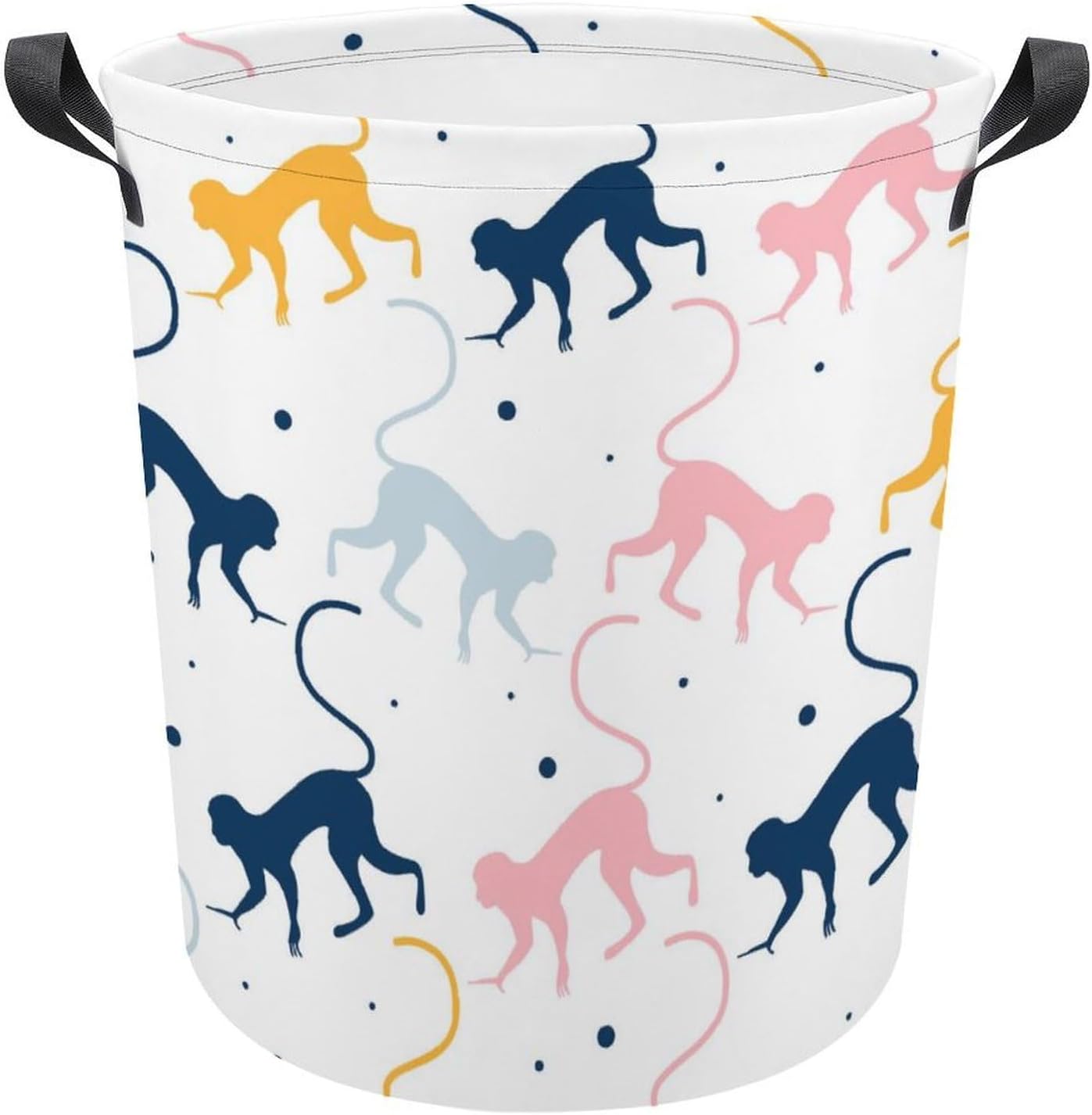 MEIKKOMonkey Pattern Storage Basket - Durable Waterproof Organizer for Home Travel