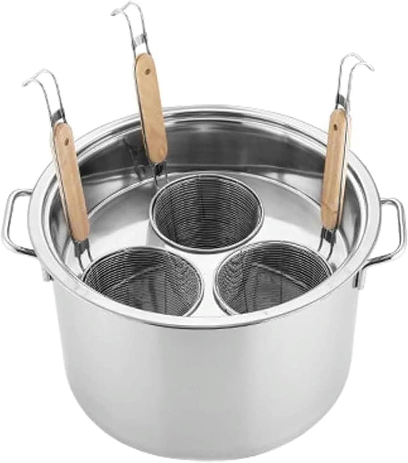 Exceptional Quality 3 Holes Stainless Steel Pasta Cooker for Home Kitchen