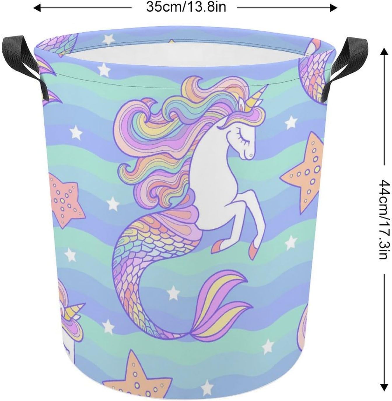Seahorse Unicorn Starfish Laundry Basket