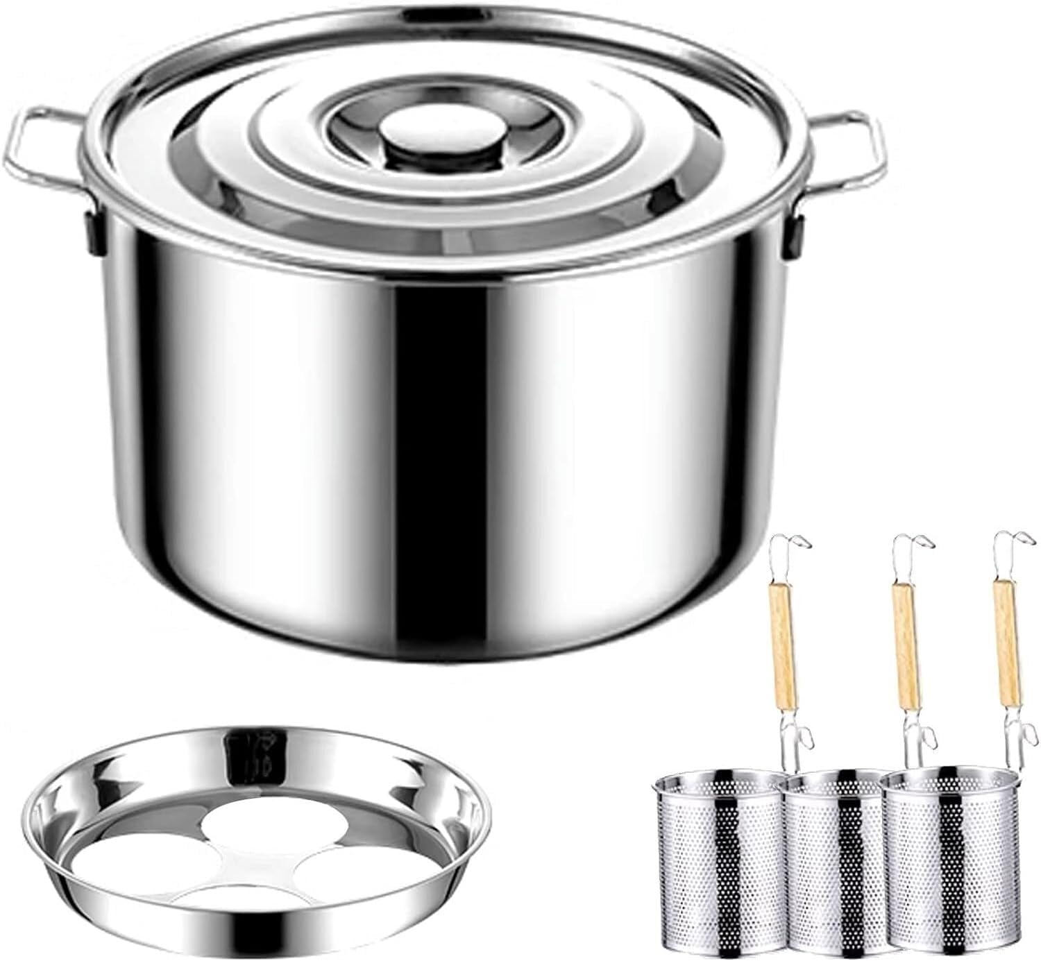 DAOUXIAOSP Stainless Steel Pasta Pot