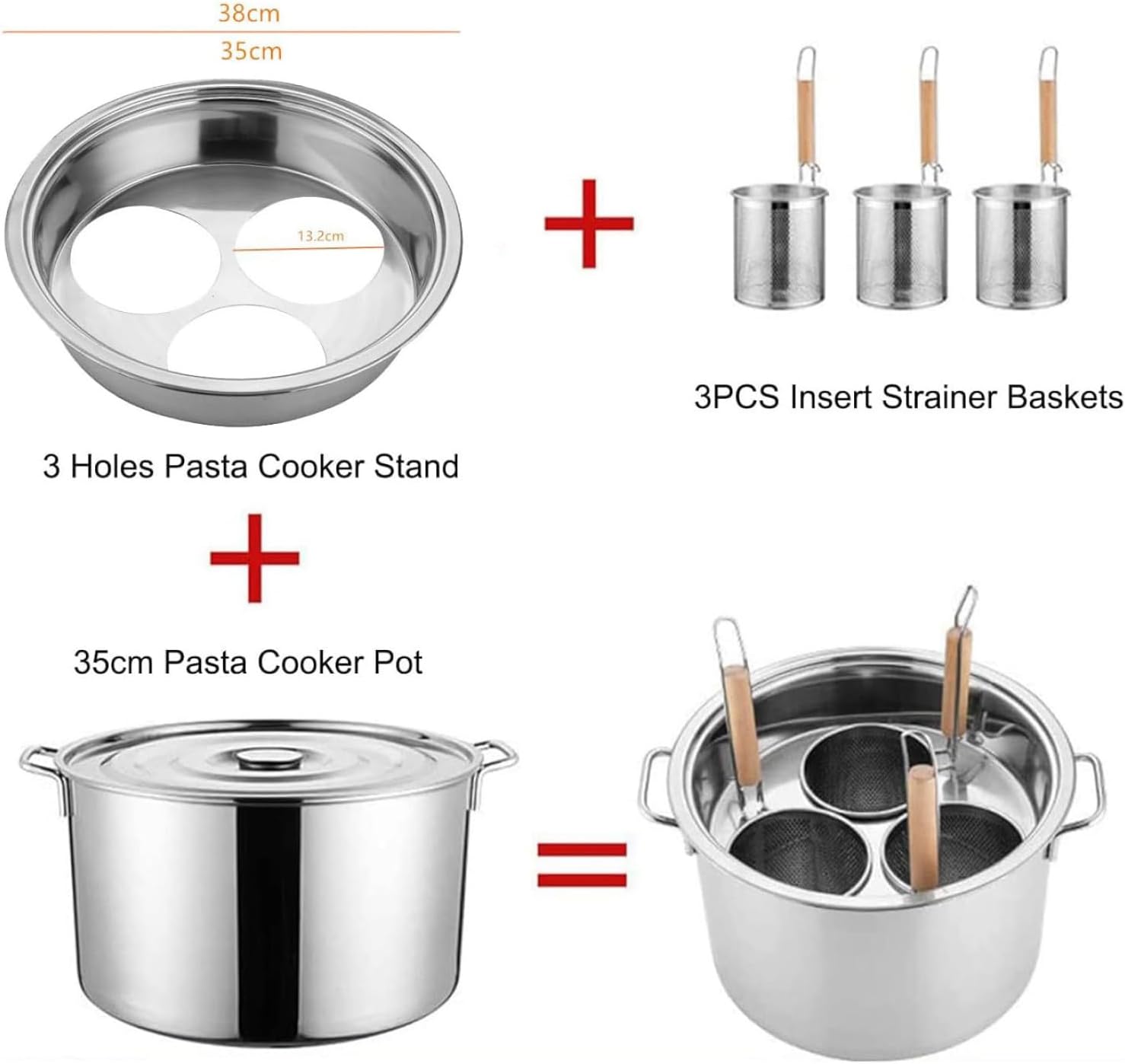 Stainless Steel 345 Hole Cookware Set Best Buy for Home Commercial Use