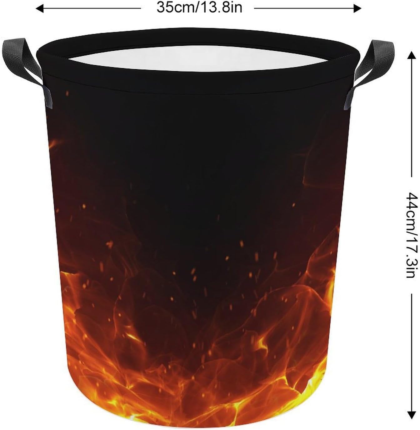 Meiko Flames Blazing Laundry Hamper