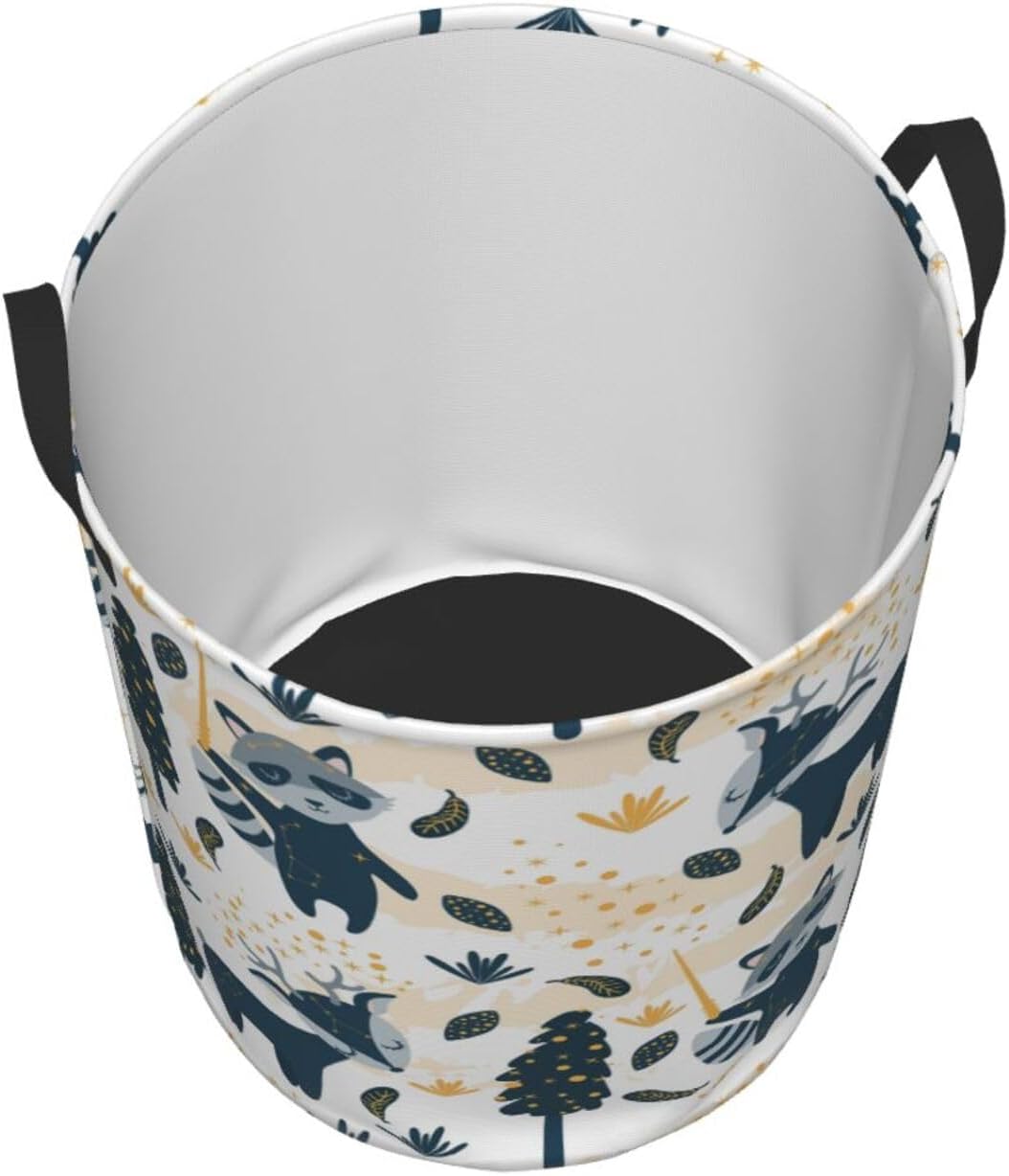 Collapsible Laundry Hamper with Handles for Bedroom Storage
