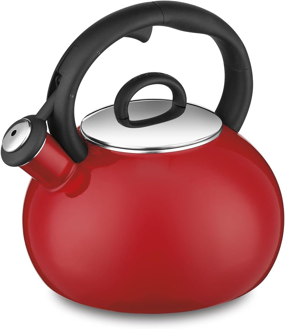 Cuisinart Aura Red Stovetop Teakettle - Compact Stylish